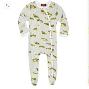 MILKBARN Leapfrog Bamboo Snap Footed Romper 0-3 months